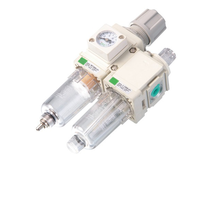 Unité combinée FRL (Filtre, Régulateur, Lubrificateur) pneumatique de type CKD série C C1010-C4010, garantie 1 an, pour air comprimé