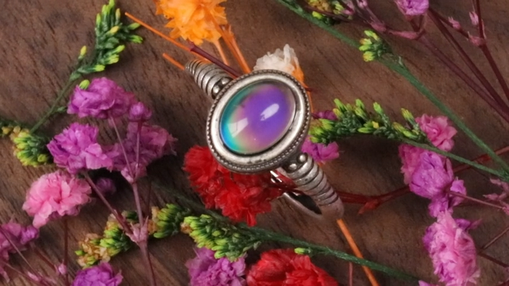 2021 New Design Mood Ring Modern Jewelry with Color Changes