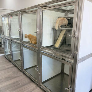 Pet malzemeleri Pet kafesleri Pet yuvalar lüks çift katlı özel dubleks köpek kulübesi/kedi evi - Product Image 1