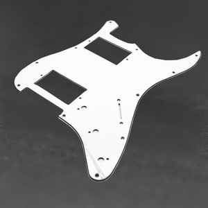 Pickguard <span class=keywords><strong>Stratocaster</strong></span> HH à 11 trous en PVC 3 plis, plaque anti-rayures ST Double Humbucker, compatible avec les <span class=keywords><strong>Stratocaster</strong></span> Fender américaines et mexicaines - Product Image 5