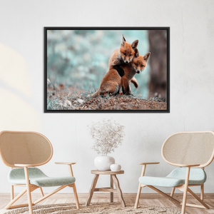 Elegant Printed Canvas: Vibrant Animal Lover Wall Art Decor,<b>BLACK</b> <b>FRAMED</b> CANVAS - Product Image 3