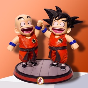 2 Estilos al por Mayor, Figura de Acción de <span class=keywords><strong>Son</strong></span> Goku y Krilin en la Infancia, Dragon Ball Z, Colección de PVC, Decoración para Habitación y Auto, Juguetes - Product Image 1