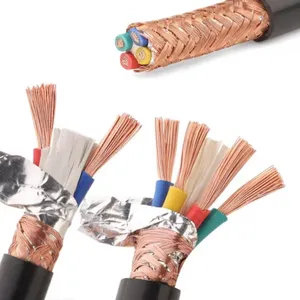 Huayuan RVVP 2*1.5 300/500V PVC sheathed copper mesh braided shielded cable