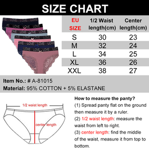 セクシーな女性用下着 EUサイズ S <span class=keywords><strong>M</strong></span> L XL XXL パンティー ソフトコットン フロントセクシーレース バックレディパンティー - Product Image 2