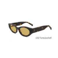 Lunettes de soleil élégantes blanches pour hommes 2026, de luxe, avec logo personnalisé, protection UV pour femmes, jolies lunettes rétro en acétate à petite monture