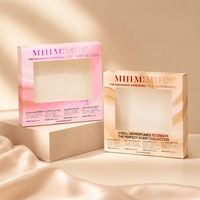 Boîte d'emballage de parfum personnalisée avec fenêtre, boîte pliante imprimée avec logo pour coffrets cadeaux de parfums roll-on
