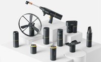 BAYU Kit intelligent 6-en-1 pour voiture : Nettoyeur, Gonfleur de pneus, Aspirateur, Lampes de poche, Batteries externes 150 PSI pour voiture