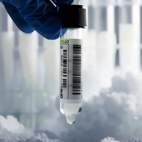 Étiquettes cryogéniques en vinyle pour le stockage d'azote liquide, les tests sanguins médicaux et les échantillons pharmaceutiques et académiques en flacons