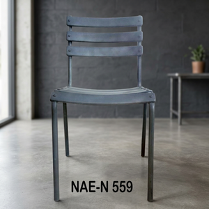 Industrial & Vintage Iron Metal <b>Dining</b> <b>Chair</b> Home and Hotel Use Hand <b>Painted</b> Antique Finish Eco-Friendly Durable - Product Image 3