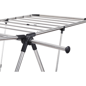 Stendibiancheria autoportante a forma di ala in acciaio inossidabile a 2 livelli di vendita caldo stendibiancheria pieghevole multifunzionale appendiabiti - Product Image 4