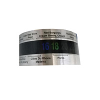 Etiquetas Adhesivas Impermeables para Control de Temperatura del Vino, Papel Adhesivo Reutilizable para Whisky y Vino