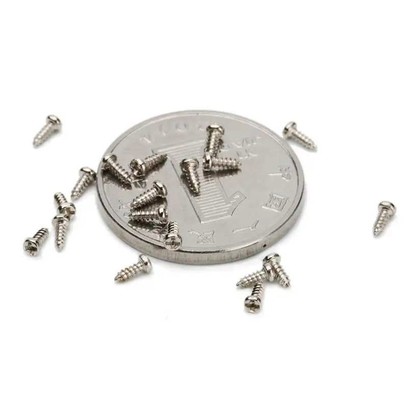 M1 M1.2 M1.4 M2 Pan Head Cross Recessed Self Tapping Mini Screws For PC Small Appliances