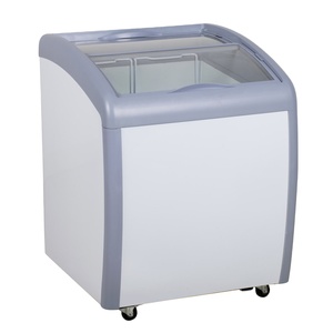 Smad 160l Horizontal Curved Glass Door Supermarket Display Showcase Freezer for Ddh-160x Ddh-160x Cold Show Case <b>Small</b> Slim - Product Image 1