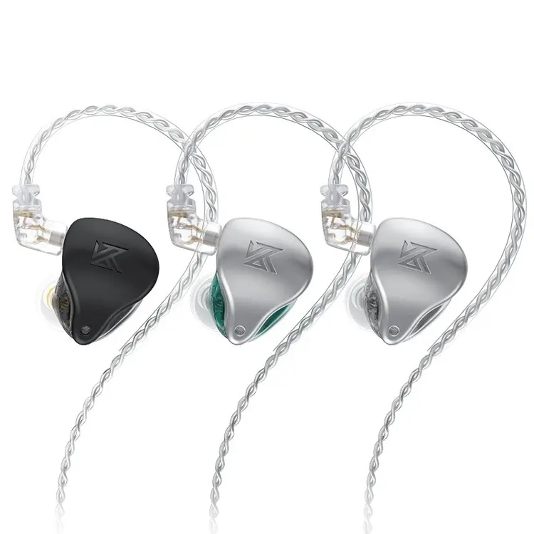 KZ AST 12BA Wired Balance armature Hifi Bass Dj Monitor Headphones Noise Cancelling Headsets AST Sport Earbuds