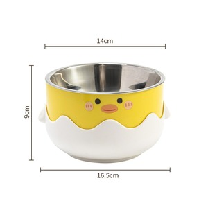 Cartoon Duck Anti-Tip Pet Food & Water Bowl - <b>Cat</b> Dog <b>Feeder</b> Supplies - Product Image 1