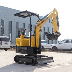 Mini-excavatrice sur chenilles compacte de 1 tonne avec pompe, livraison gratuite, garantie 1 an, pour la pose de petits canalisations et le défrichement de terrains - Product Image 4