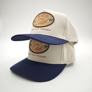 Casquette de baseball unisexe de haute qualité avec logo brodé personnalisé, tissu Oxford, motif à pois, style Dobby, réglable, vente en gros - Product Image 3