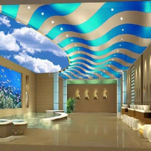 Película de techo elástica 3D de <span class=keywords><strong>cielo</strong></span> nocturno con protección UV impresa UV de alta calidad - Product Image 2