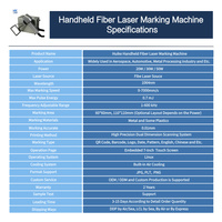 Machine de marquage laser à fibre portable Huike 20W 30W pour extérieur, avec refroidissement par air intégré, mini marquage laser à fibre personnalisé à bon prix