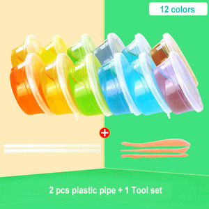 Offre Spéciale 12 Penser <span class=keywords><strong>fou</strong></span> coloré Super Cool Galaxy Putty Slime licorne merde Slime - Product Image 5