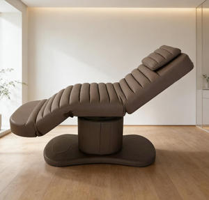 Nouveau Lit d'extension de cils motorisé Curl, Lit facial électrique blanc avec lumière et chaise, moderne, réglable pour hôtel - Product Image 1