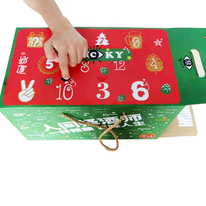 Impression personnalisée <span class=keywords><strong>De</strong></span> Noë<span class=keywords><strong>l</strong></span> 24 <span class=keywords><strong>Calendrier</strong></span> <span class=keywords><strong>De</strong></span> <span class=keywords><strong>L</strong></span>'<span class=keywords><strong>avent</strong></span> Boîte Vide pour le <span class=keywords><strong>Vin</strong></span>/Bière - Product Image 3