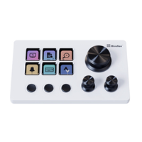 Teclas de acceso directo programables MiraBox - Panel de macros con triple perilla y 6 teclas LCD compatible con Windows y Mac OS