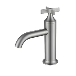 Brass Single Handle Wash Basin Lavatory Sink Hot Cold Water Mixer Tap Bathroom Faucets Mixers Taps