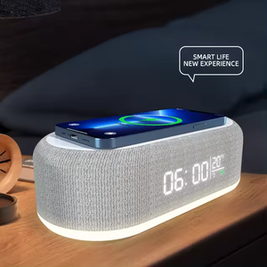 Đa Chức năng Stereo Bass loa sạc thông minh LED kỹ thuật số không dây sạc kỹ thuật số Đồng hồ báo thức - Product Image 4