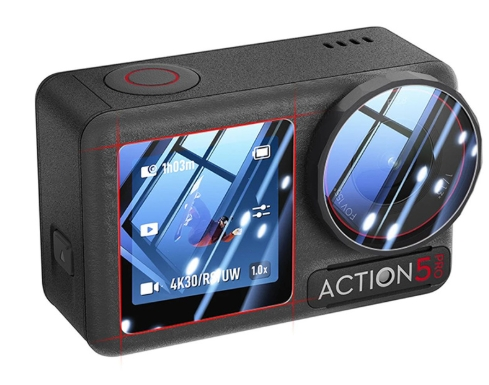 Hongdak Factory for DJI Osmo Action 5pro Tempered Film Screen Protector Camera Lens Glass Film Accessories