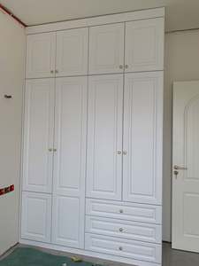 Meubles de chambre à coucher anciens personnalisables durables, de haute qualité, style industriel moderne en bois simple, armoire coulissante personnalisée - Product Image 5