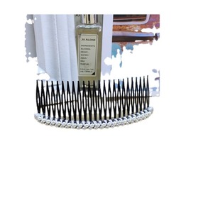 Peineta de Pelo con Perlas, Diseño Geométrico de Resina Plástica, Adorno de Cristal Blanco para Mujer, Verano 2021, Origen Yiwu - Product Image 5