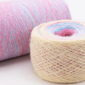 Groothandel Hoge Kwaliteit Breien Garen Wol 15nm/1 Geschilderd Mohair 30% Polyester 15% Acryl 45% Nylon 10% Wol Mix Garen - Product Image 5