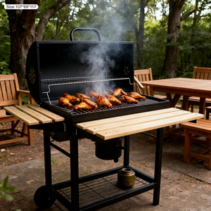 Churrasqueira a Gas, Asadores para Exterior, Parrilla Comercial Abatible, Parrilla Portátil de Acero Corten, Parrillas para Barbacoa en Venta, Isla de Barbacoa - Product Image 6