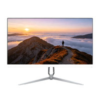 Monitor Desktop PC 24 Inch 1K 75 Hz untuk Kantor, FHD 1920*1080 MVA Frameless untuk Bisnis dan Game, Mendukung Pemasangan di Dinding