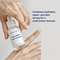 Sérum Visage à la Céramide Réparateur de Barrière Cutanée, Apaisant à la Centella Asiatica pour Peaux Sensibles, Panthénol, Cholestérol, Marque Privée OEM, 100ml