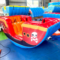 Balançoire gonflable d'intérieur transfrontalière en forme de pirate, de pastèque, de crabe, en PVC, pour aire de jeux pour enfants