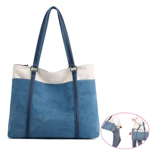 Cheap Laptop Tote Bag Canvas Handbag Purse Shoulder Bag for Women