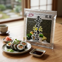 Algues Marines Croustillantes Premium Directes de l'Usine, Nori Frais et Sain Grillé