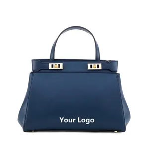 30 yıl fabrika özel Logo moda bayan el çantaları klasik yüksek kaliteli Pu deri Vegan lüks çanta bayan çanta bayanlar