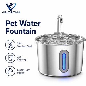 Fontanella Automatica per Cani e Gatti da 2,2L, Dispenser d'<span class=keywords><strong>Acqua</strong></span> per Animali Domestici in Acciaio Inox 304, Impermeabile IPX5, Multivoltaggio - Product Image 5