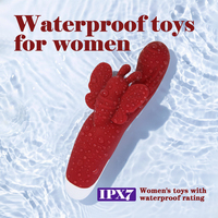 Schmetterlings-Vibrator für Klitoris und G-Punkt-Stimulation mit 10 Geschwindigkeiten, Starken Vibrationen, Doppelmotoren, Wasserdicht IPX7, Medizinisches Silikon