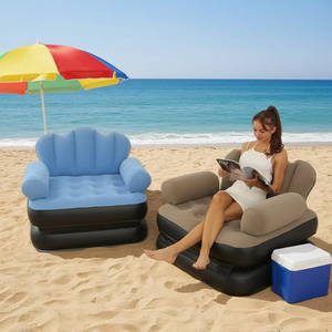 New Folding Dual-purpose Pvc Lazy Inflatable <strong>Sofa</strong> Bed Thickened <strong>Garden</strong> <strong>Sofas</strong> - Product Image 1