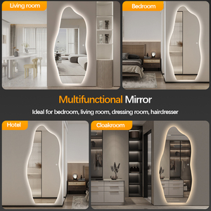 Miroir mural sans cadre à LED anti-buée intelligent populaire pour hôtel, miroir de salon, miroir de pleine longueur pour hôtel, miroir de toilette pour salon - Product Image 5