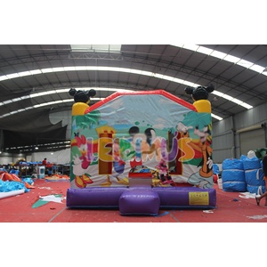 Château gonflable pour enfants <span class=keywords><strong>Mickey</strong></span> gonflable petit bébé maison de rebond commerciale videur sec humide château rebondissant commercial cavalier - Product Image 1