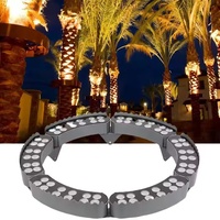 12W noir LED solaire tenir colonne lampe anneau jardin Led Spot lumière solaire câlin arbre lumière Ip65 extérieur paysage projecteur