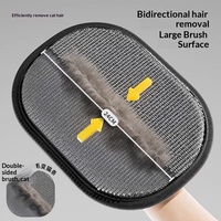 Gant anti-statique pour animaux de compagnie - Outil essentiel pour les propriétaires de chats/chiens, éliminateur de poils, collecteur de poussière domestique, double face