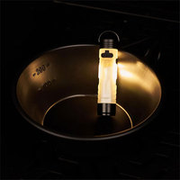 Lampe torche LED compacte rechargeable par USB avec base magnétique et pince/support pour stylo, idéale pour la randonnée et les situations d'urgence en extérieur