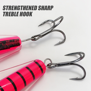 Leurre de pêche à <span class=keywords><strong>la</strong></span> traîne Flasher 7g/13.5g/20g/26g, appât à ailes transparentes avec hameçon triple pour <span class=keywords><strong>la</strong></span> pêche au saumon et au lucioperche - Product Image 6