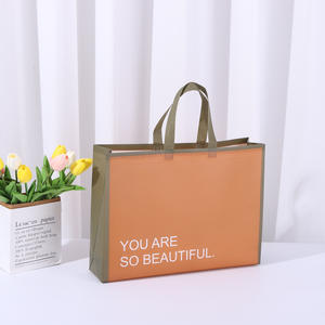 Bolsas no tejidas con forma de limón Lulu de alta calidad ODM OEM al por mayor, respetuosas con el medio ambiente, color azul, serigrafía, compras no tejidas - Product Image 3